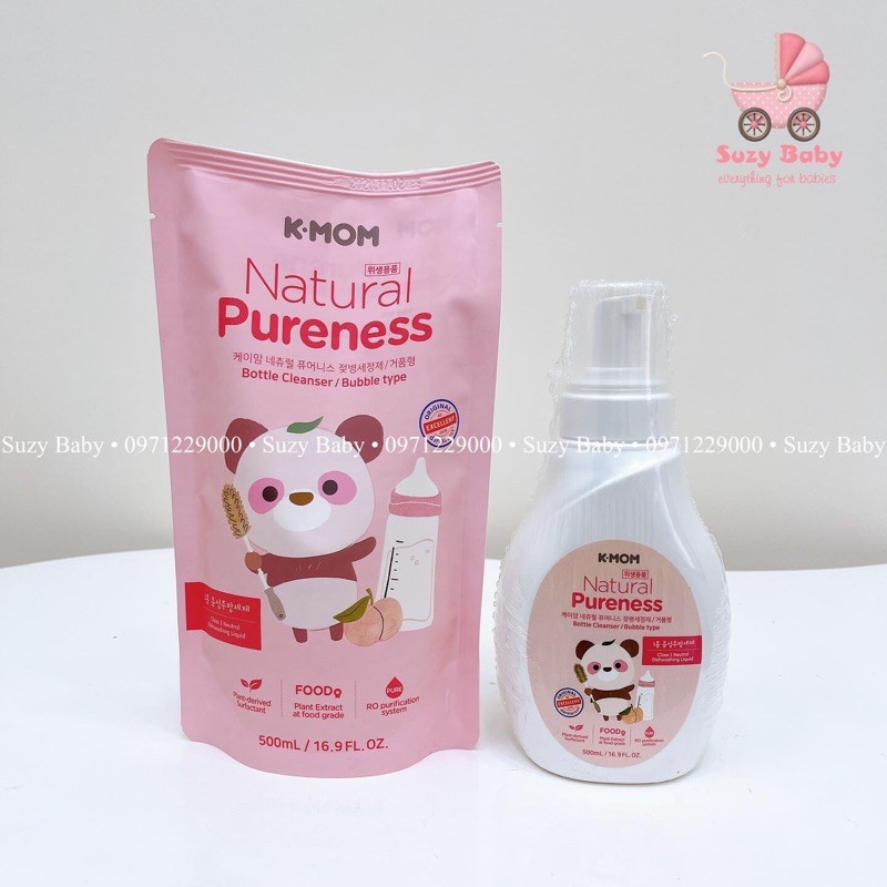 Nước RỬA BÌNH và rau quả hữu cơ K-MOM Hàn Quốc