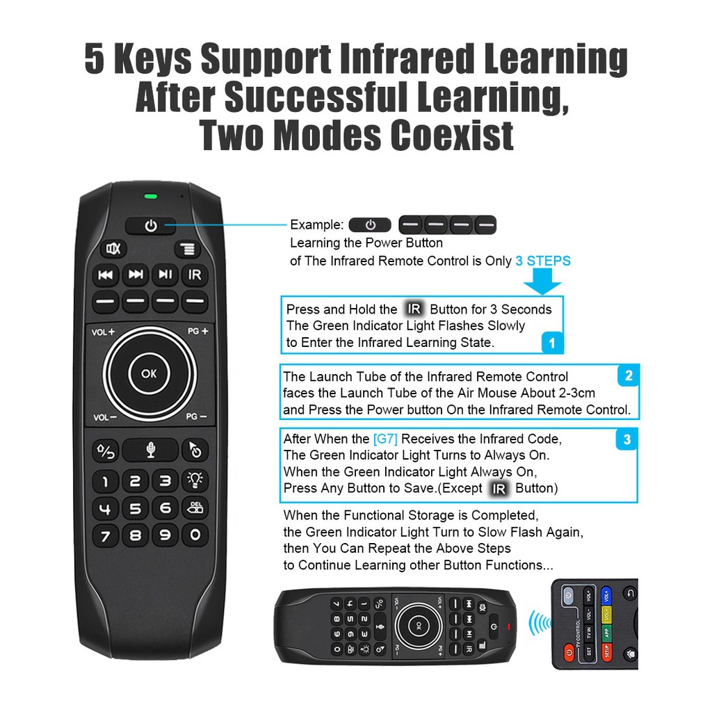 Chuột bay tìm kiếm giọng nói G7v Pro - Remote Mouse Air Voice