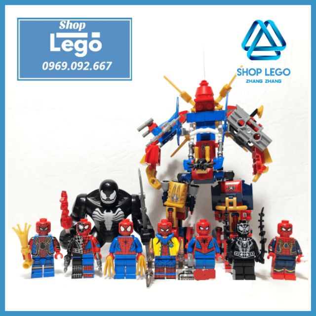 Xếp hình Lego Tuyển tập Spiderman đại chiến Venom Lego Minifigures SY1183