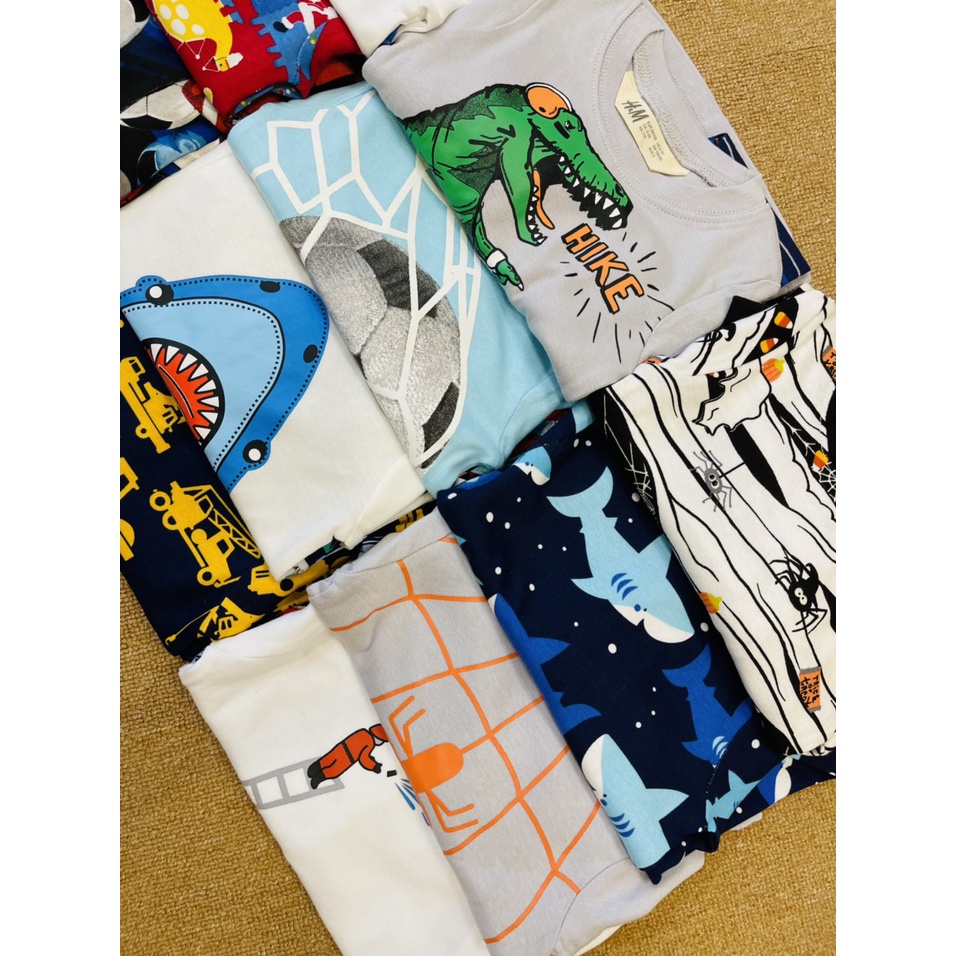 Bộ quần áo cotton borip H.M bé trai xuất dư