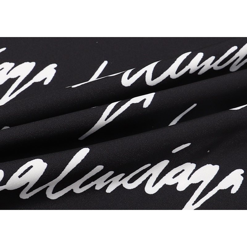Áo Thun cotton Ngắn Tay In Chữ Balenciaga Thời Trang Cho Nam Nữ