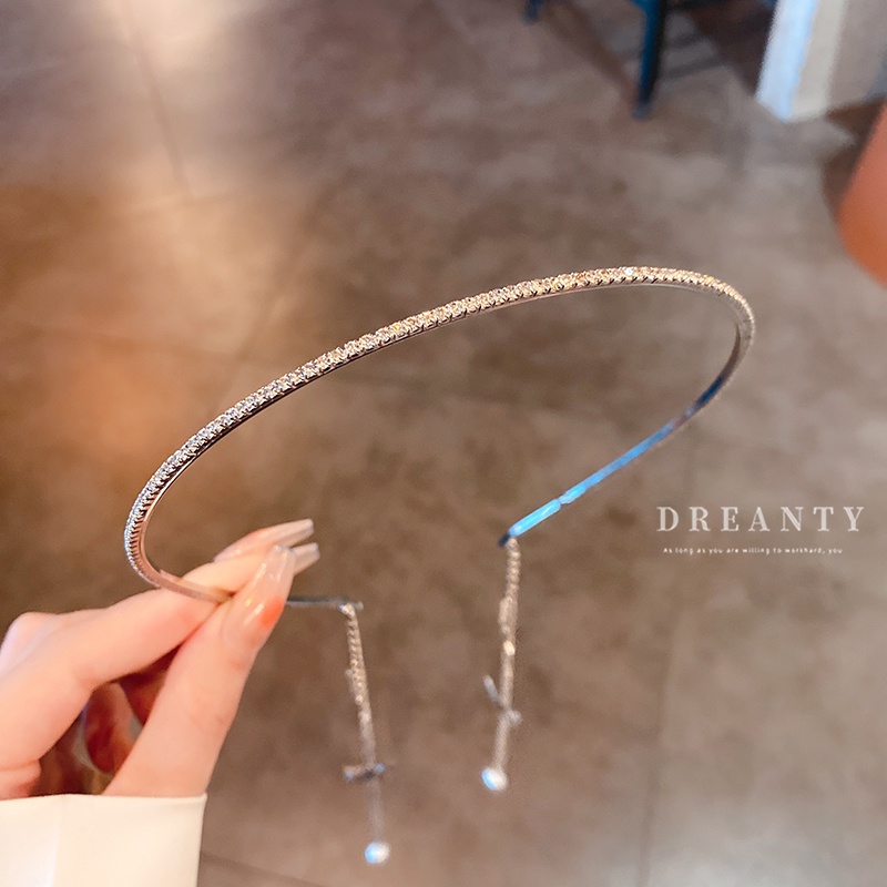 Băng Đô Cài Tóc Đính Kim Cương Hình Bướm Thời Trang Dành Cho Nữ