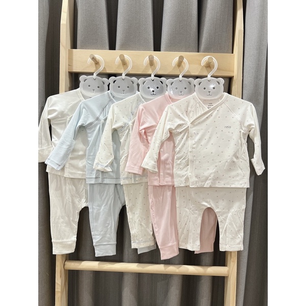 [Nous] Bộ quần áo Nous Newborn dài tay cho bé sơ sinh chính hãng Nous