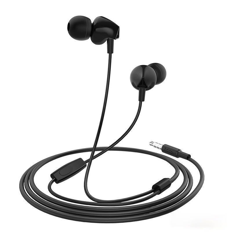 Tai nghe nhét tai Hoco M60 nghe hay có mic đàm thoại, dây dài 1.2m