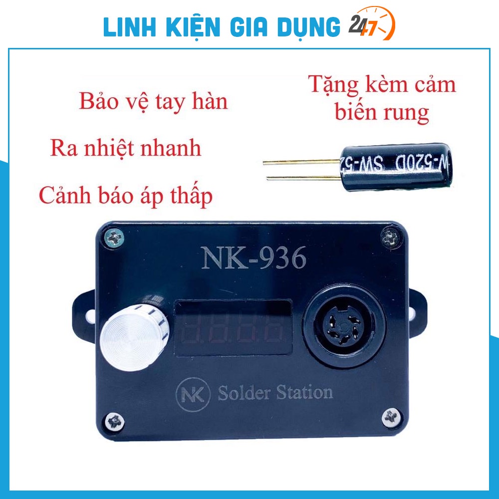 Trạm hàn Nk 936 Phiên Bản Thay Thế Trạm Hàn C11, Trạm hàn thiếc, Tặng kèm cảm biến rung