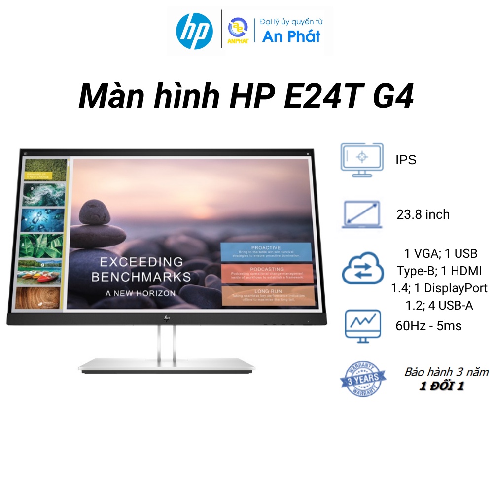 Màn hình HP E24T G4 23.8 inch FHD IPS 9VH85AA - Cảm ứng