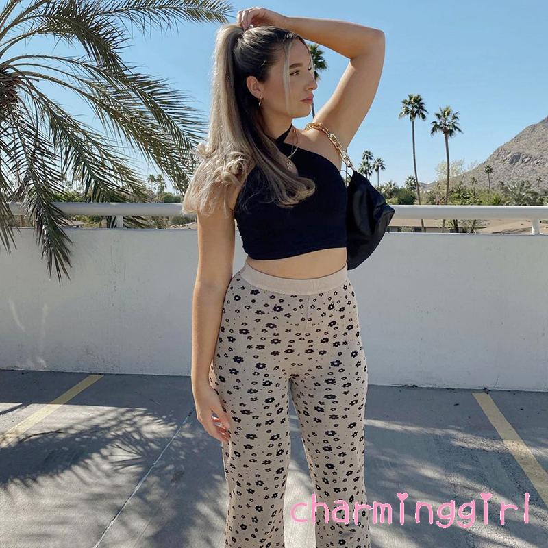 Quần Dài Nữ Lưng Cao Ống Đứng In Hoa Thời Trang | BigBuy360 - bigbuy360.vn