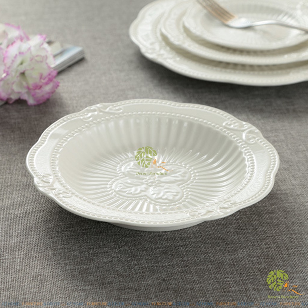 Bộ đĩa Princess- Đĩa gốm sứ cao cấp