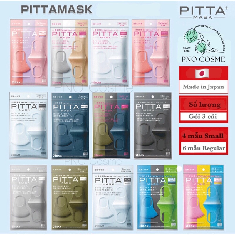 Khẩu trang PITTA MASK - nội địa Nhật ( gói 3 cái )