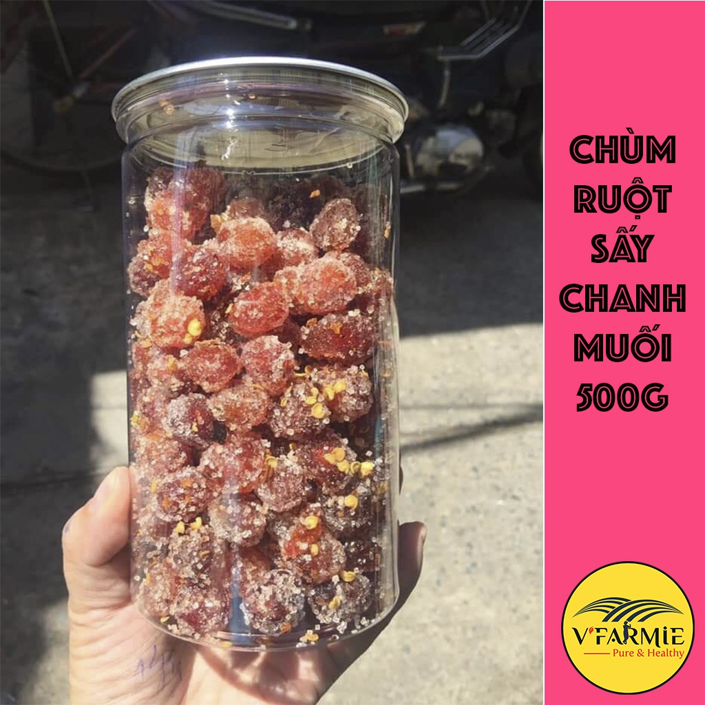 Chùm ruột sấy chanh muối hũ 500g chua ngọt