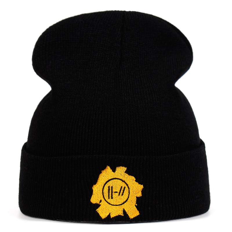 Mũ Len Dệt Kim Thêu Chữ Twenty One Pilots Thời Trang Mùa Đông Ấm Áp