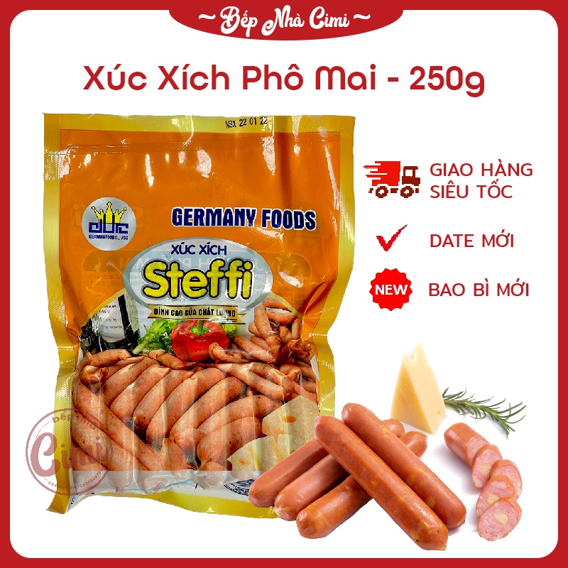 Xúc Xích Phô Mai Đức Steffi - Xúc Xích Phomai Steffi 250g - Bếp Nhà CIMI
