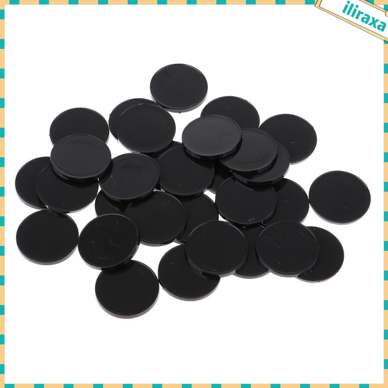 Bộ 30 Đế Nhựa Tròn 22mm Cho Thu Nhỏ RPG Wargame