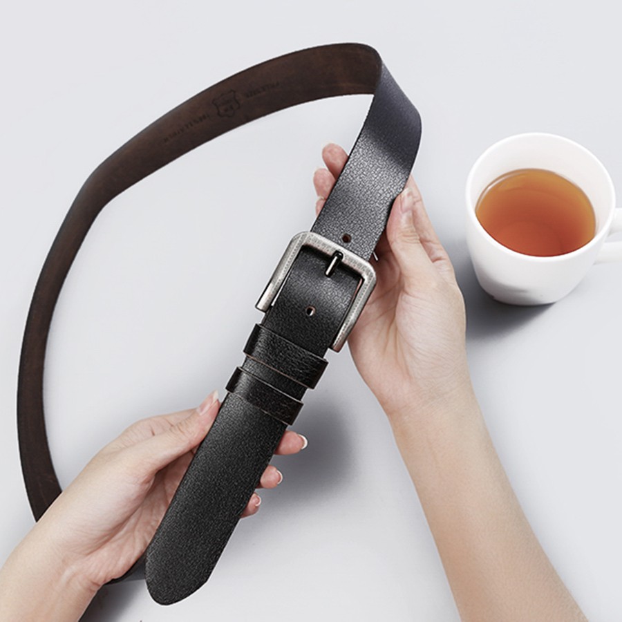 Thắt Lưng Nam Da Bò 4U Sang Trọng Lịch Lãm GT195D28 (Đen)