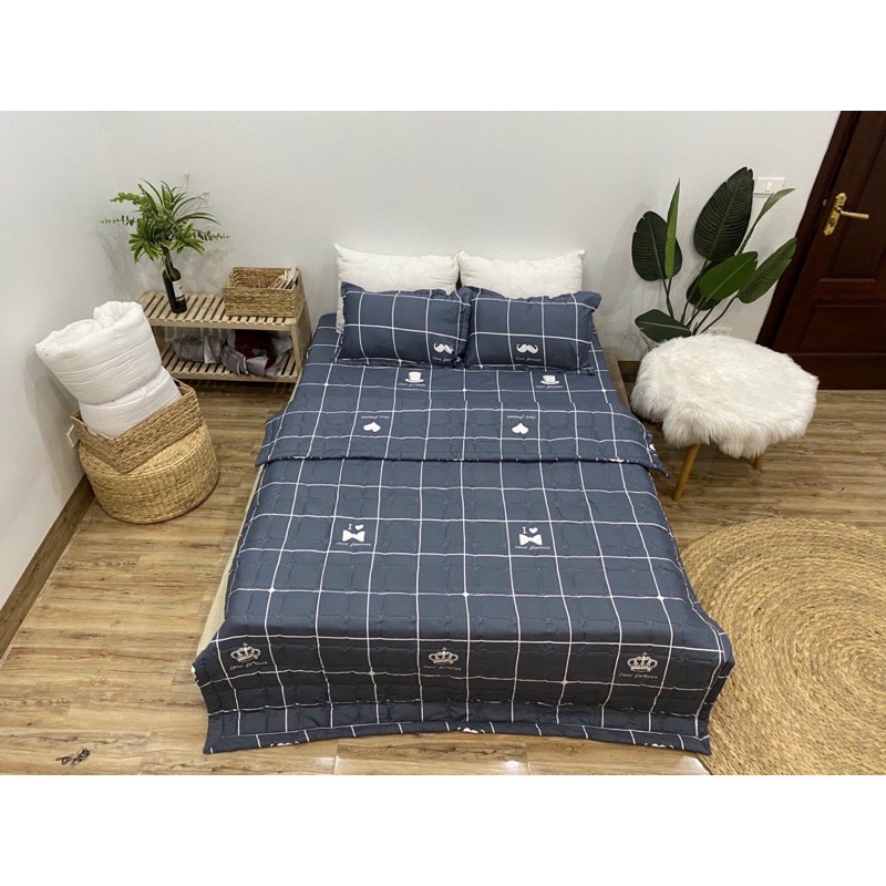 Set chăn ga 5 món cotton poly các mẫu họa tiết ,bộ 5 món giá rẻ,bền,đẹp