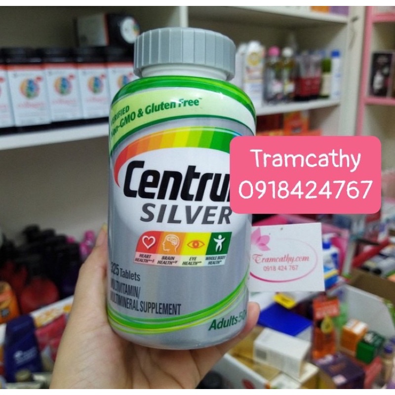 Vitamin tổng hợp Centrum Silver Adults 50+ dành cho nam , nữ trên 50 tuổi