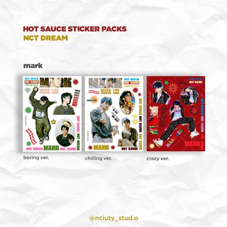 NCT DREAM HOT SAUCE Sticker Packs by NCIUTY official (ver từng thành viên)