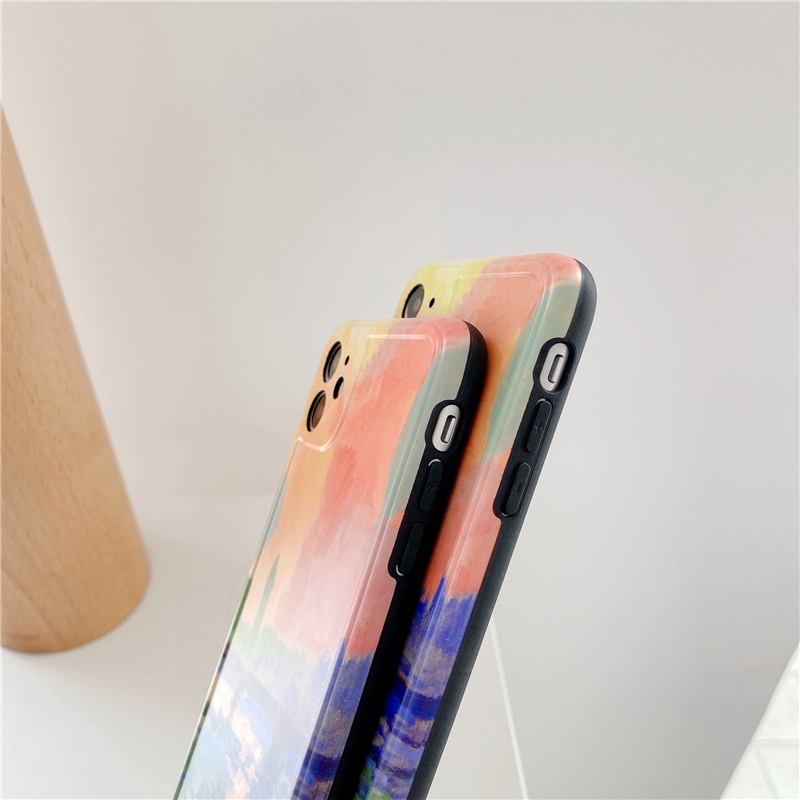 Ốp điện thoại họa tiết tranh sơn dầu cho iPhone 7/8 Plus / X / XS / XR / XS MAX / 11/11 PRO / 11 Pro MAX / SE2 | BigBuy360 - bigbuy360.vn
