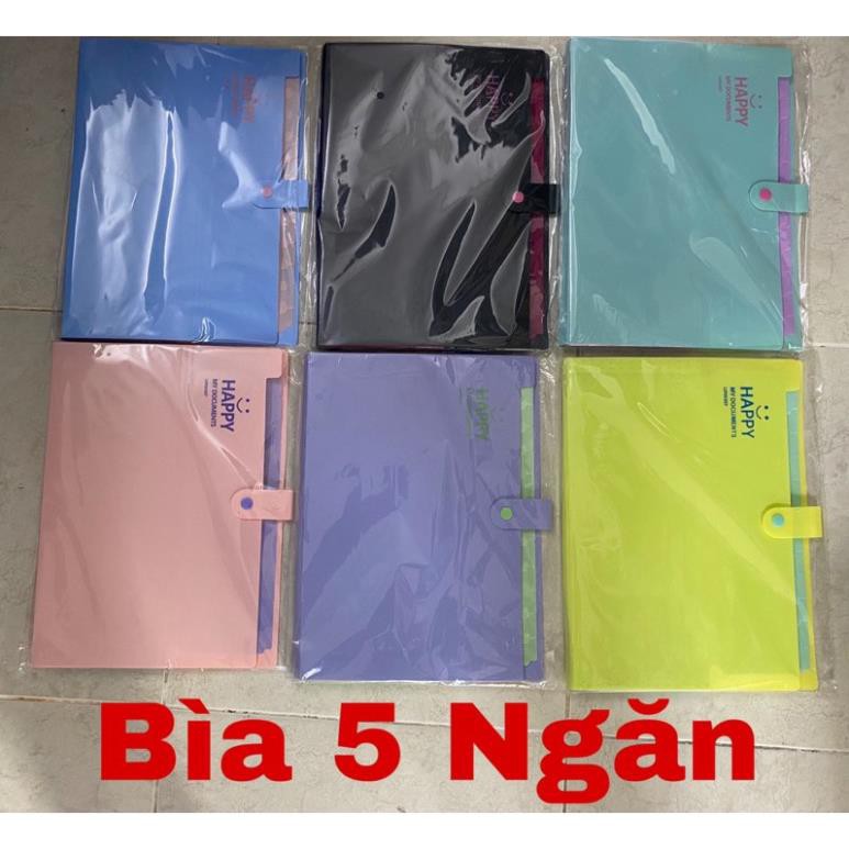 [05 - 08 - 12 Ngăn] Bìa hồ sơ mặt cười lớn - kích thước lớn hơn A4 - Bìa đựng hồ sơ