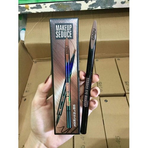 Bộ Chì Kẻ Lông Mày 3in1 Novo Kèm 3 Lõi Phụ-BSHN