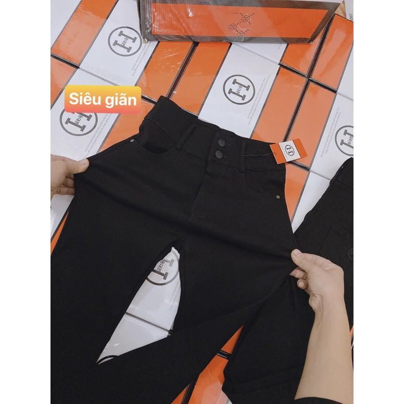 Quần Legging Nữ Cạp Cao Gen Bụng Hai Khuy Khóa Trước Túi Ốp Sau Hộp Chữ H Chất Vải Umi Hàn Loại Đẹp Siêu Co Giãn
