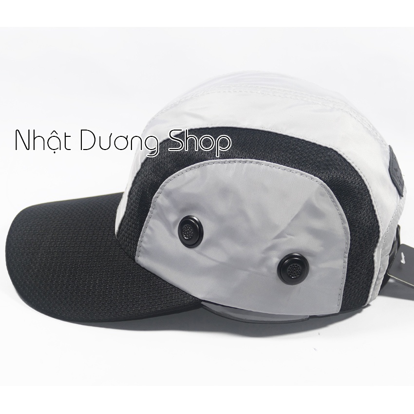 Nón dù TS 2 sò 2 bên hông vá lưới - Chất liệu vải dù cao cấp kết hợp lưới xịn, thích hợp cho mấy ace dân chơi nón nha