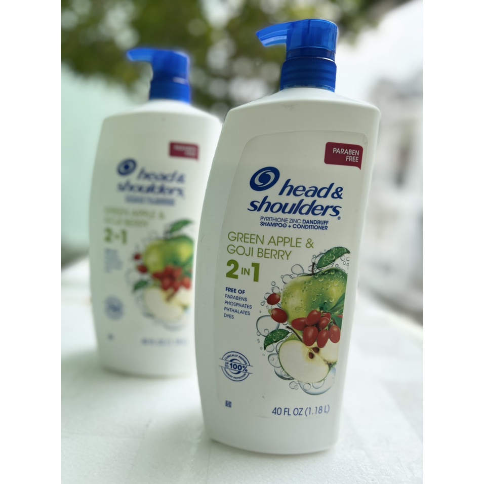 DẦU GỘI HEAD & SHOULDERS GREEN APPLE 2IN1 - NHẬP MỸ