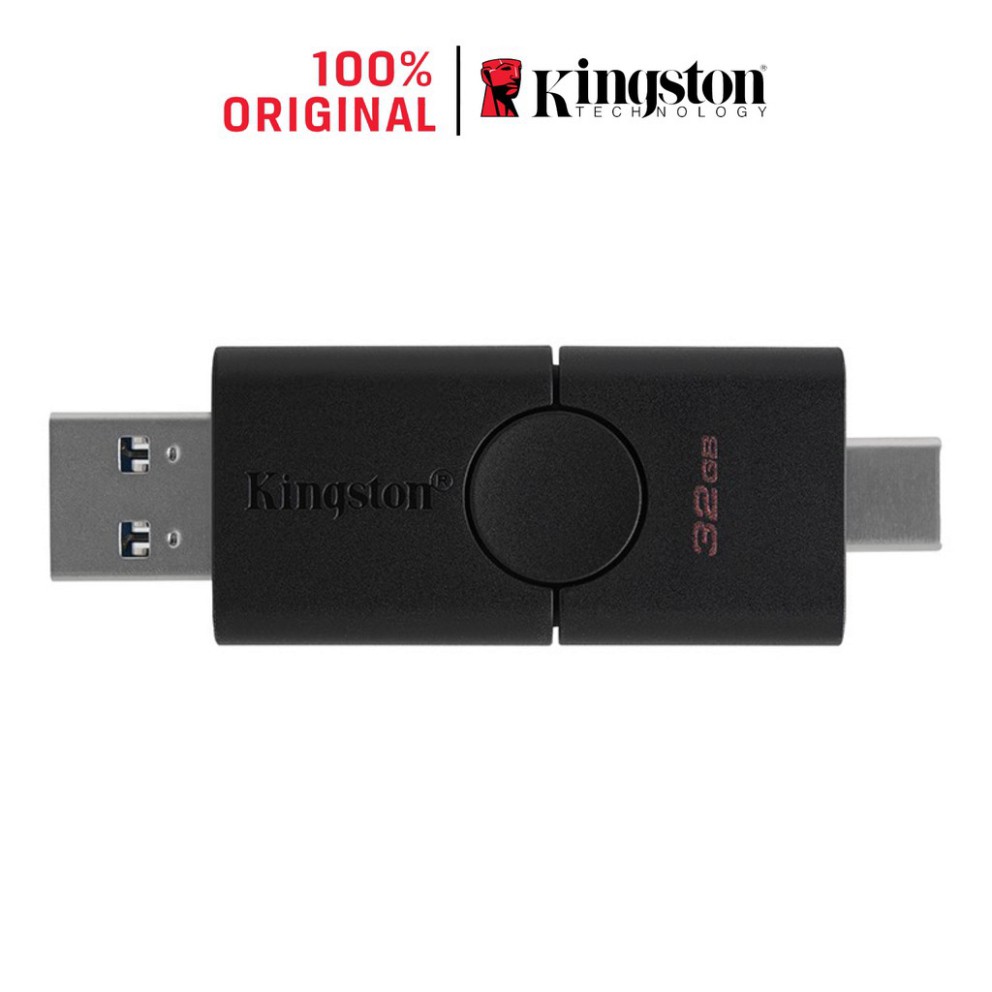 USB Kingston 3.2 Gen 1 32Gb DataTraveler Duo Cổng Type A và Type C DTDE/32GB - Hàng chính hãng