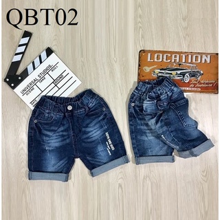 Quần jeans lửng lưng thun co giãn cho bé trai