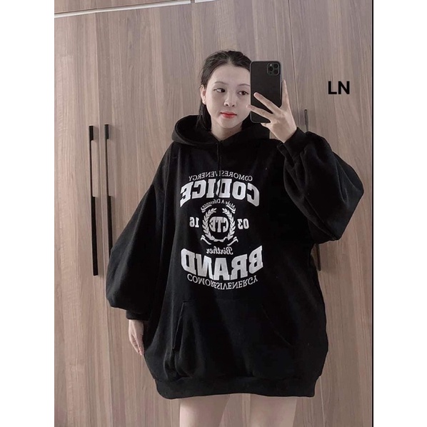 Áo hoodie CODICE mũ 2 lớp TH6