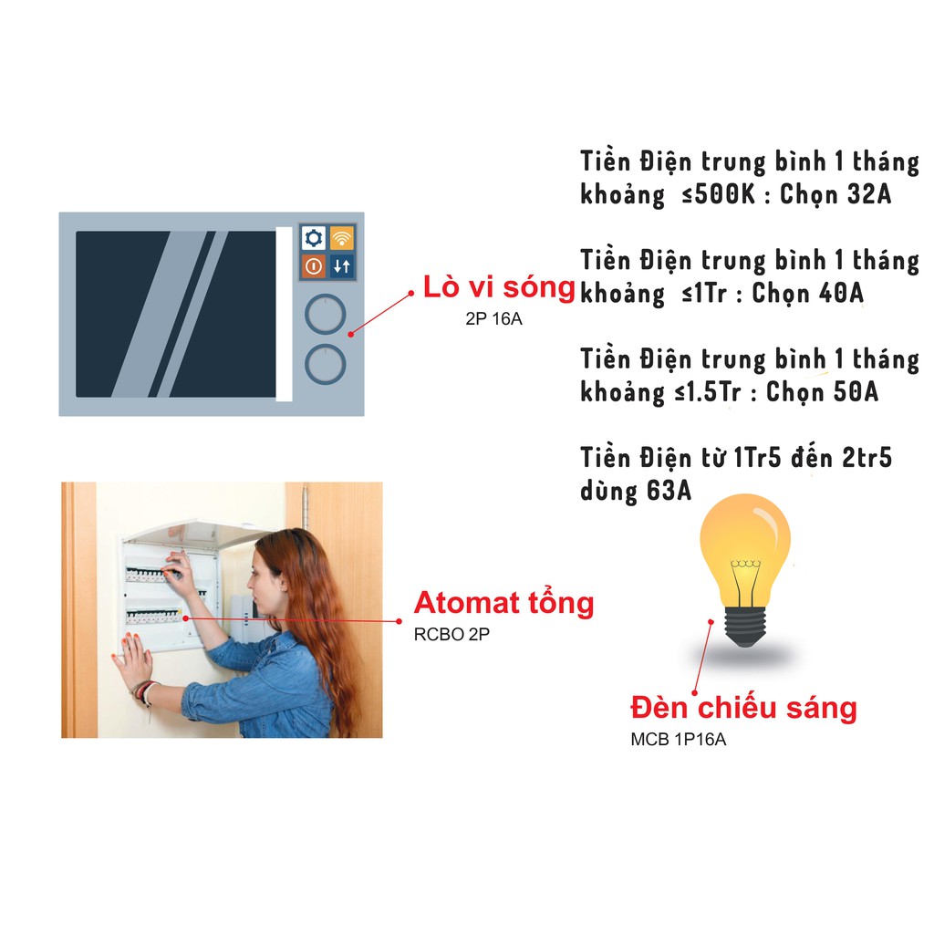 [HÀNG CHÍNH HÃNG] Cầu Dao Tự Động 3 Pha DOBO KOREA - MCB 3 PHA siêu nhạy - 6kA (Aptomat chống chập - quá tải)