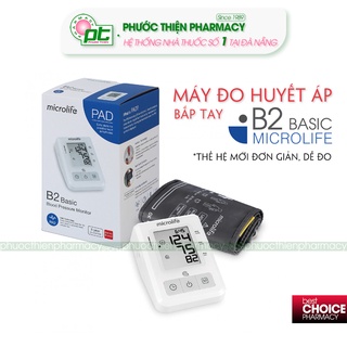 Máy đo huyết áp điện tử bắp tay microlife b2 basic - bảo hành máy 5 năm nhathuocphuocthien