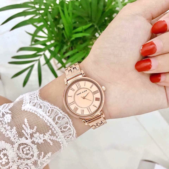 Đồng hồ nữ ANNE KLEIN model AK/2158RGRG tone rose gold sang trọng