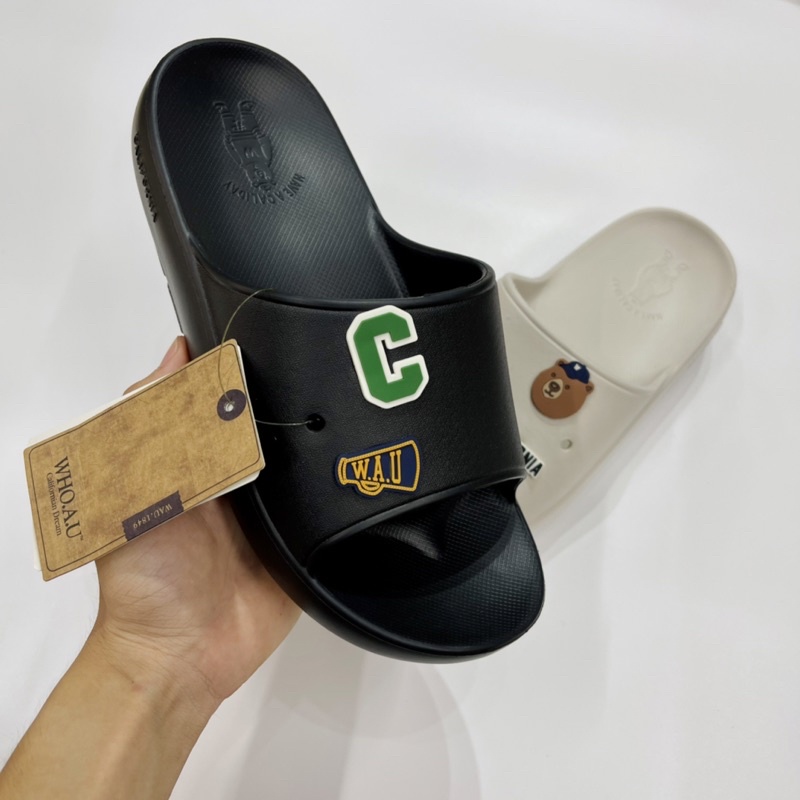 DÉP GẤU ĐÚC WHO.AU STEVE BEAR  CALIDAY - DÉP QUAI NGANG CAO SU CHỐNG NƯỚC - UNISEX NAM NỮ - WHAPC2403A