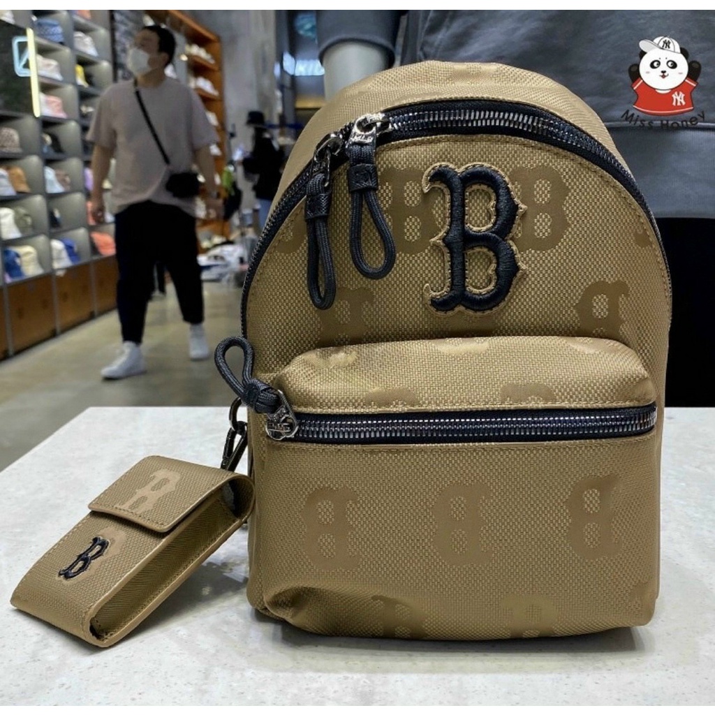 Balo nữ MLB SIZE màu vàng nâu