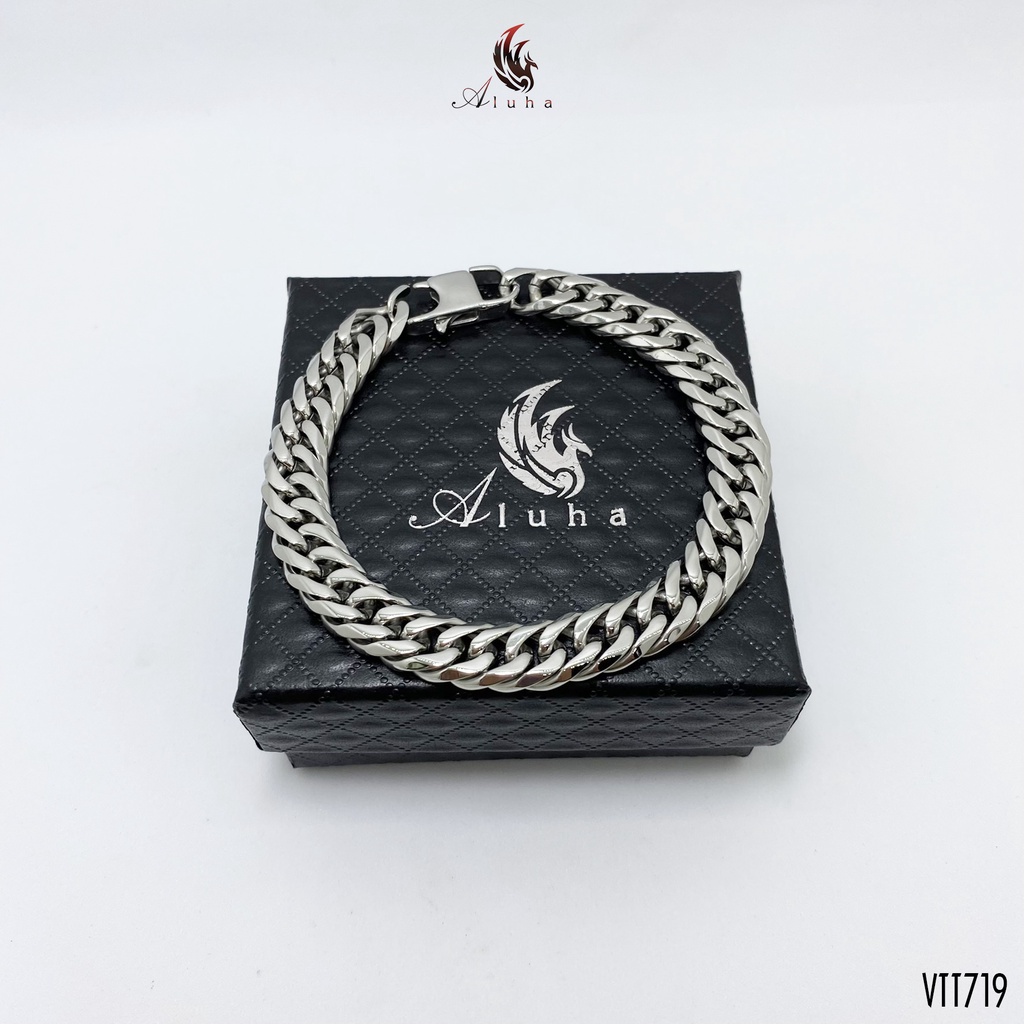 Vòng tay Titan không rỉ Chain Hip Hop Never Die - VTT719 - Aluha
