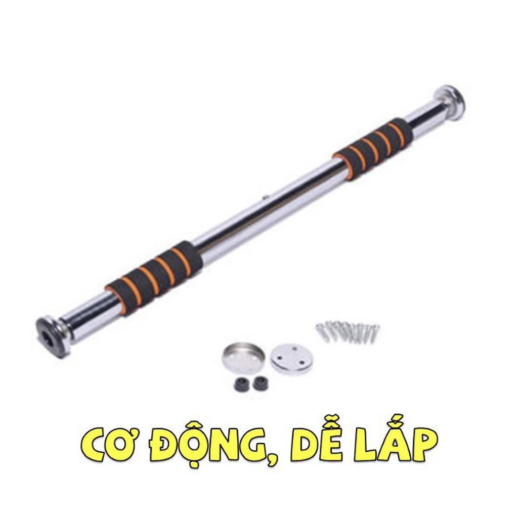 Xà đơn treo tường Thusports- chất liệu inox - là thanh treo xà tiện lắp ráp và tháo gỡ, giúp giảm cơ bụng, tập tại nhà