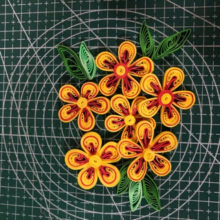 5 hoa quilling hoa giấy xoắn