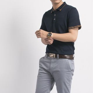 Áo Thun Nam Có Cổ Thời Trang AVIANO Trung Niên Sang Trọng Và Lịch Lãm