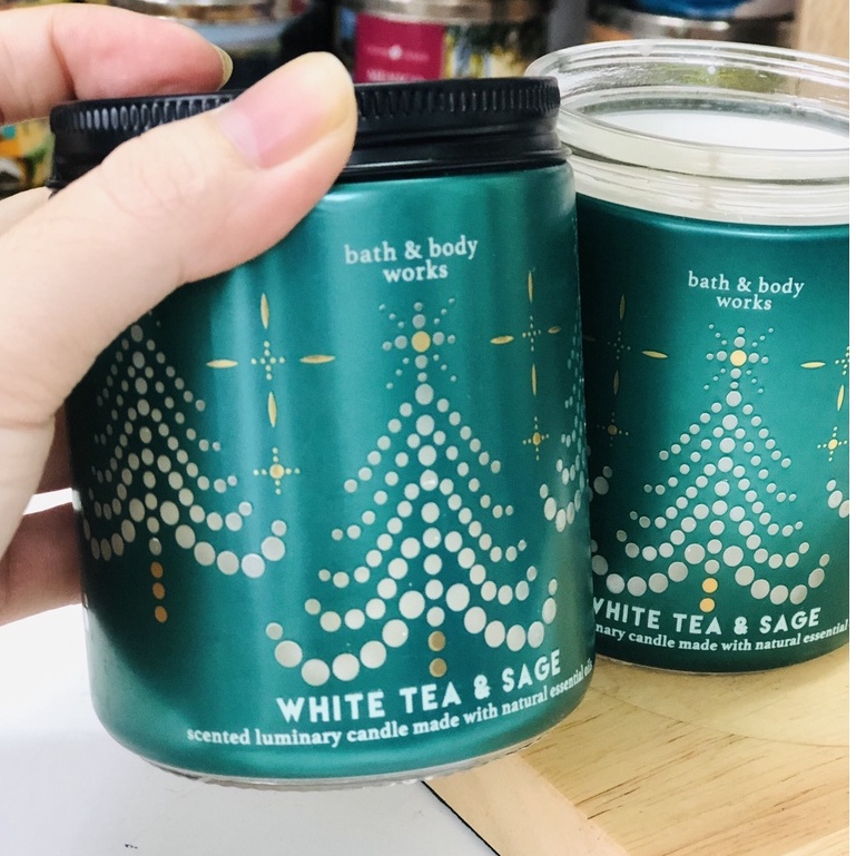 Nến thơm Bath & Body Works WHITE TEA & SAGE 1bấc 198g