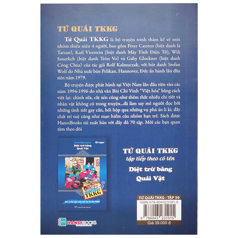 Sách Tứ Quái TKKG - Tập 50: Chuyến Đi Rùng Rợn