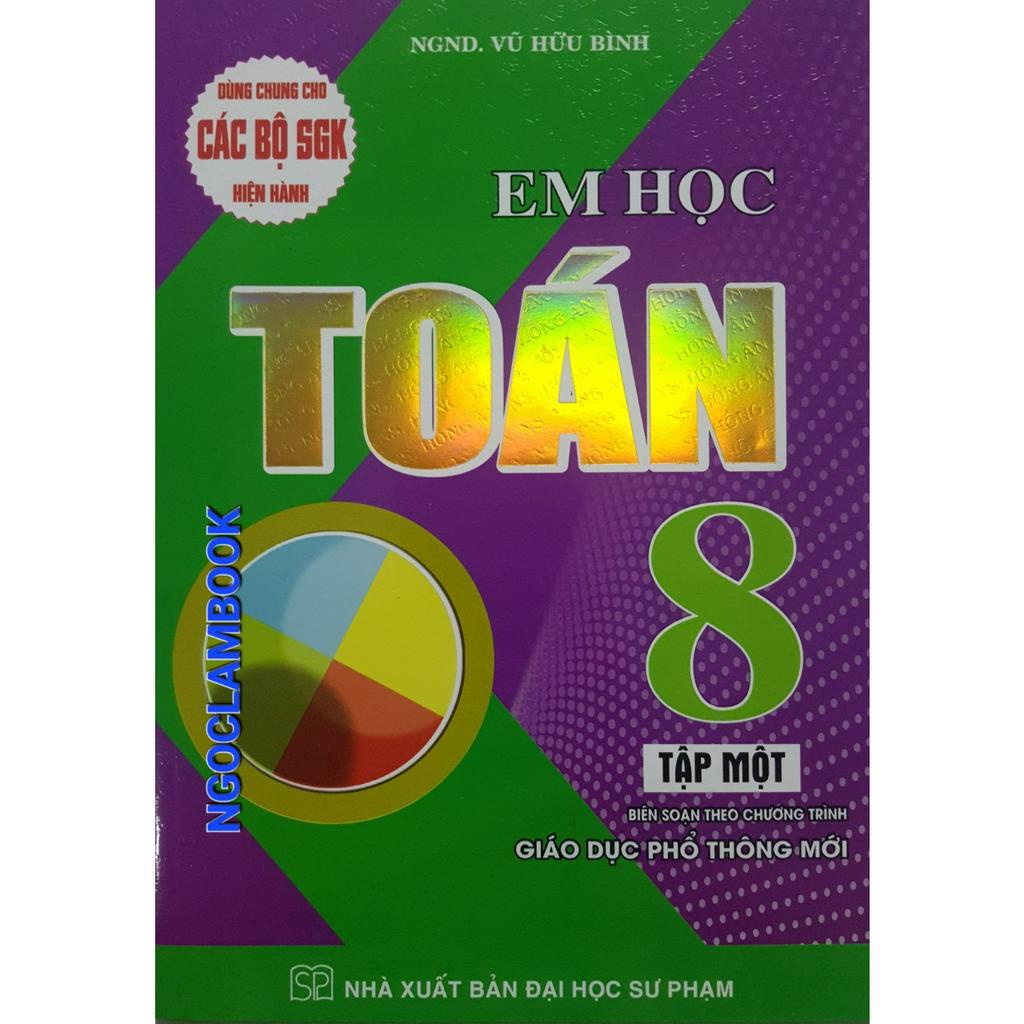 Sách - Combo hai cuốn Em học Toán 8 (Biên soạn theo chương trình giáo dục phổ thông mới)