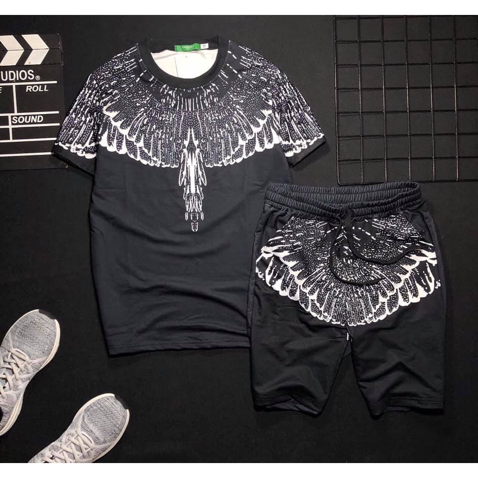 Set Bộ Thể Thao 2 Món Quần Shorts + Áo Nam Nữ Unisex Cánh Chim MSA014TH