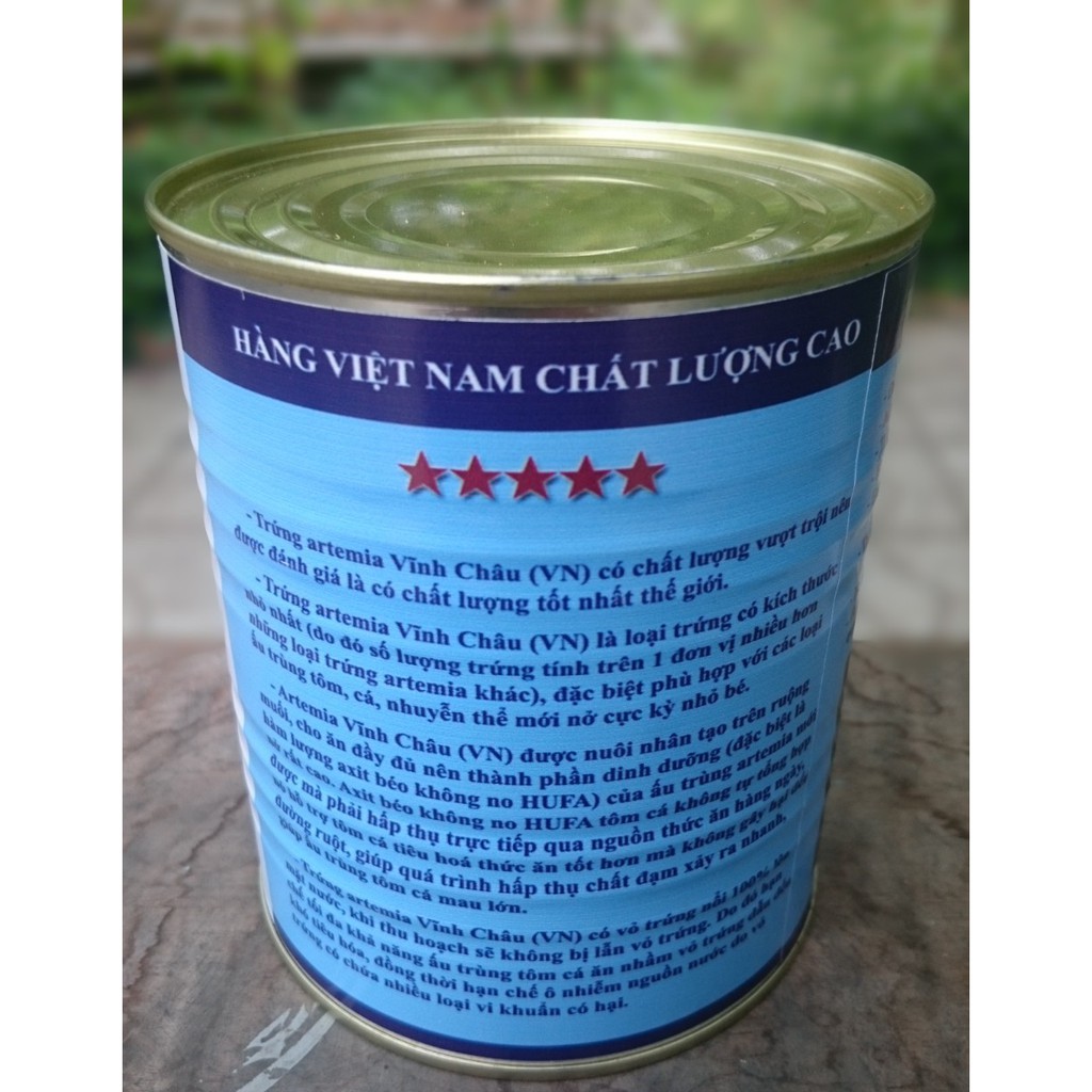 Trứng artemia Vĩnh Châu, túi hút chân không