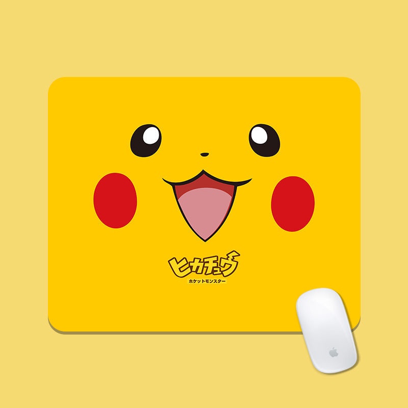 Tấm Lót Chuột Máy Tính Dày Dặn Chống Trượt In Hoạt Hình Pikachu Dễ Thương Cho Nam Và Nữ