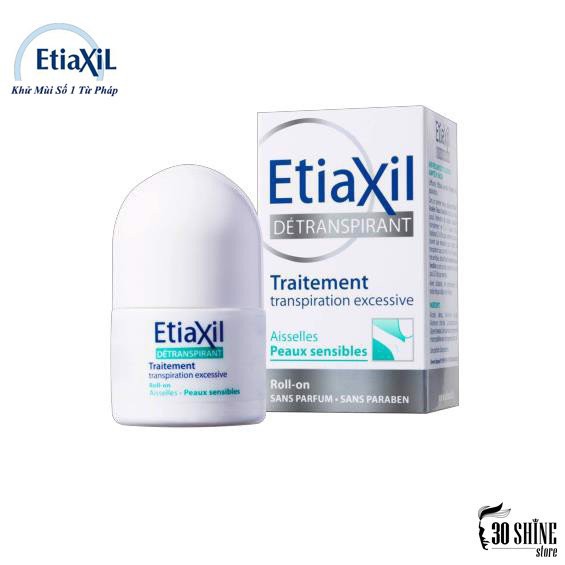 LĂN KHỬ MÙI NGĂN MỒ HÔI DÀNH CHO DA NHẠY CẢM (Màu Xanh) 15ML - (Etiaxil Detranspirant Peaux Sensibles)