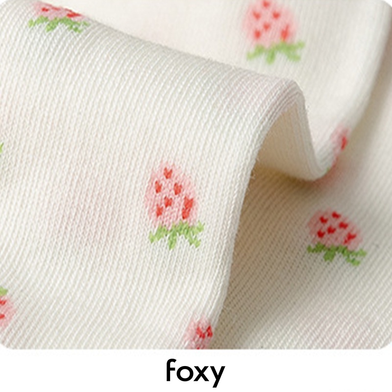 Tất Nữ Cổ Thấp Màu Hồng Hoa Quả Ngọt Ngào Foxy - FOS006