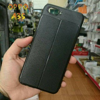 Ốp Lưng Auto Focus vân da dành cho điện thoại Oppo A3S/A5s