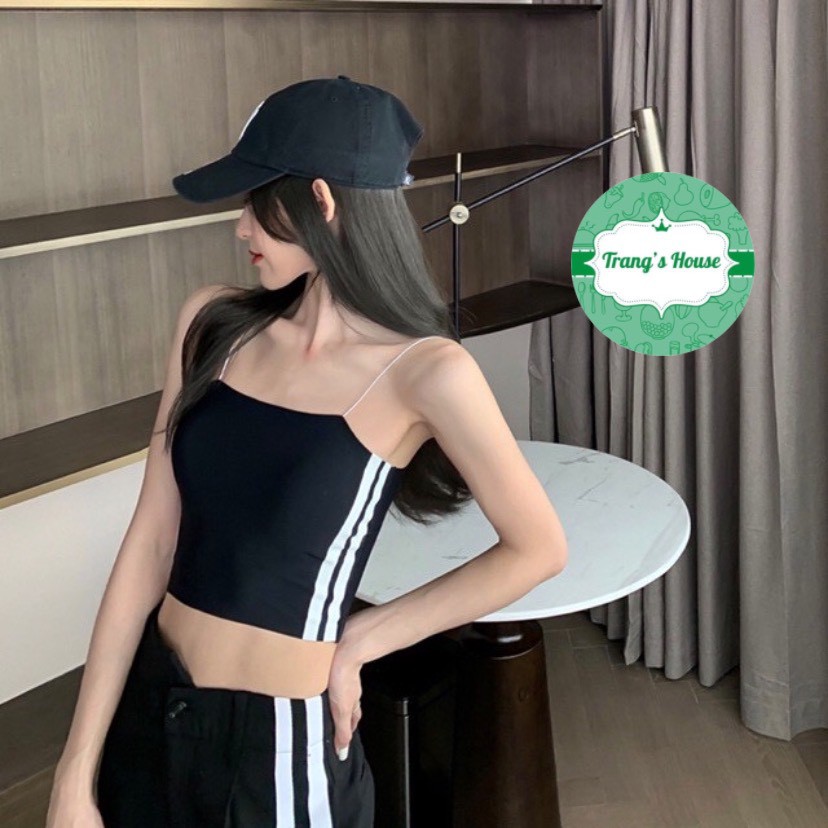 Áo hai dây lụa M05 croptop dáng ôm mịn, áo 2 dây vải cotton thun lạnh co giãn cao cấp siêu xinh