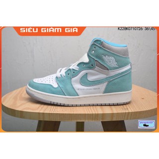 (FULL BOX) Giày thể thao AIR JORDAN 1 Retro High Turbo Green xanh ngọc nhạt siêu đẹp cho nam và nữ siêu đẹp